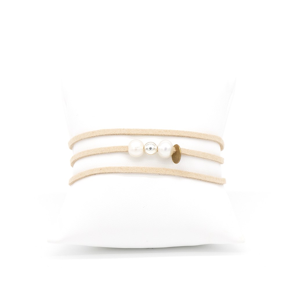 Mon kit bracelet perlé multirang - Blanc - Kits Bijoux
