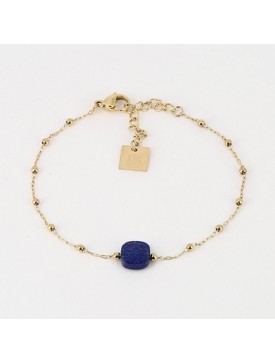 BRACELET ZAG DORE ET lapis